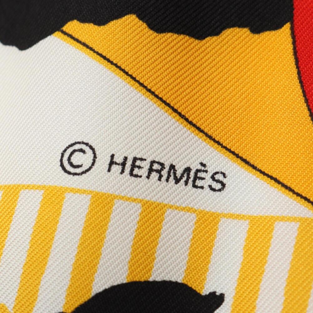 HERMES Black Silk Scarf - Picture 2 of 3